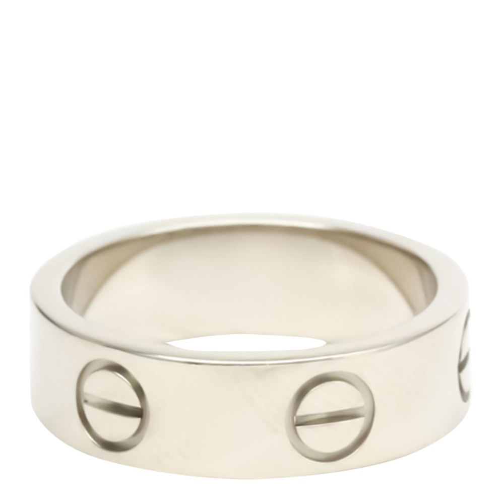 

Cartier Love 18K White Gold Ring Size EU