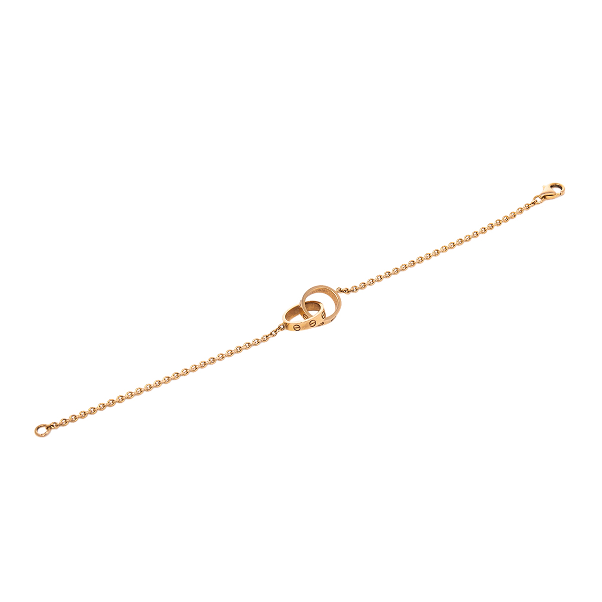 

Cartier Love Interlocking 2 Hoops 18K Rose Gold Bracelet