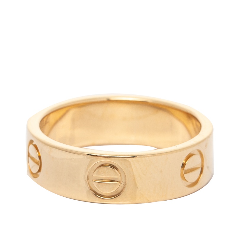 

Cartier Love 18K Yellow Gold Band Ring Size