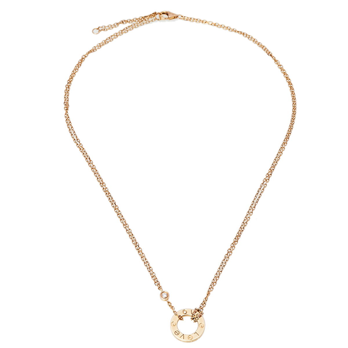 

Cartier Love Diamond 18K Yellow Gold Necklace