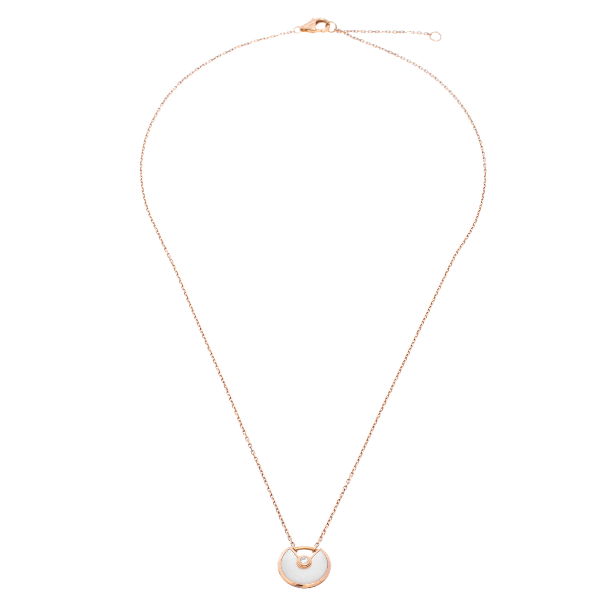 

Cartier Amulette de Cartier Diamond Mother of Pearl 18K Yellow Gold Necklace