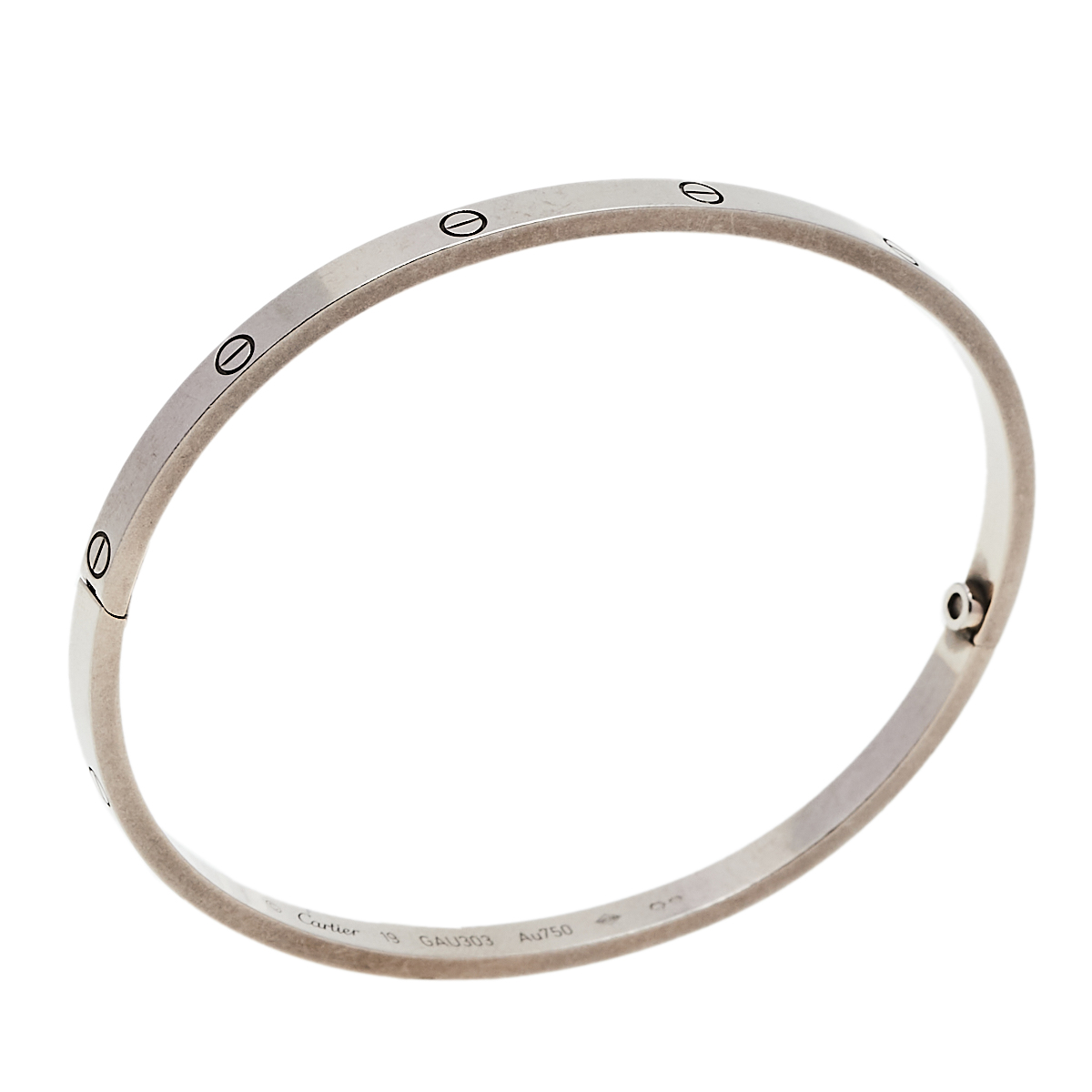 

Cartier Love 18K White Gold Cuff Bracelet 19