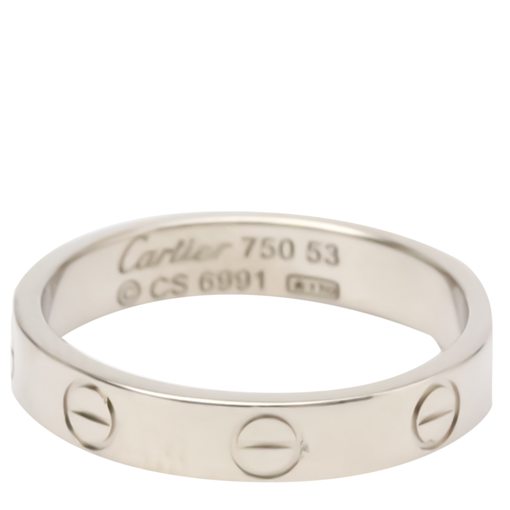 

Cartier Love 18K White Gold Ring Size EU