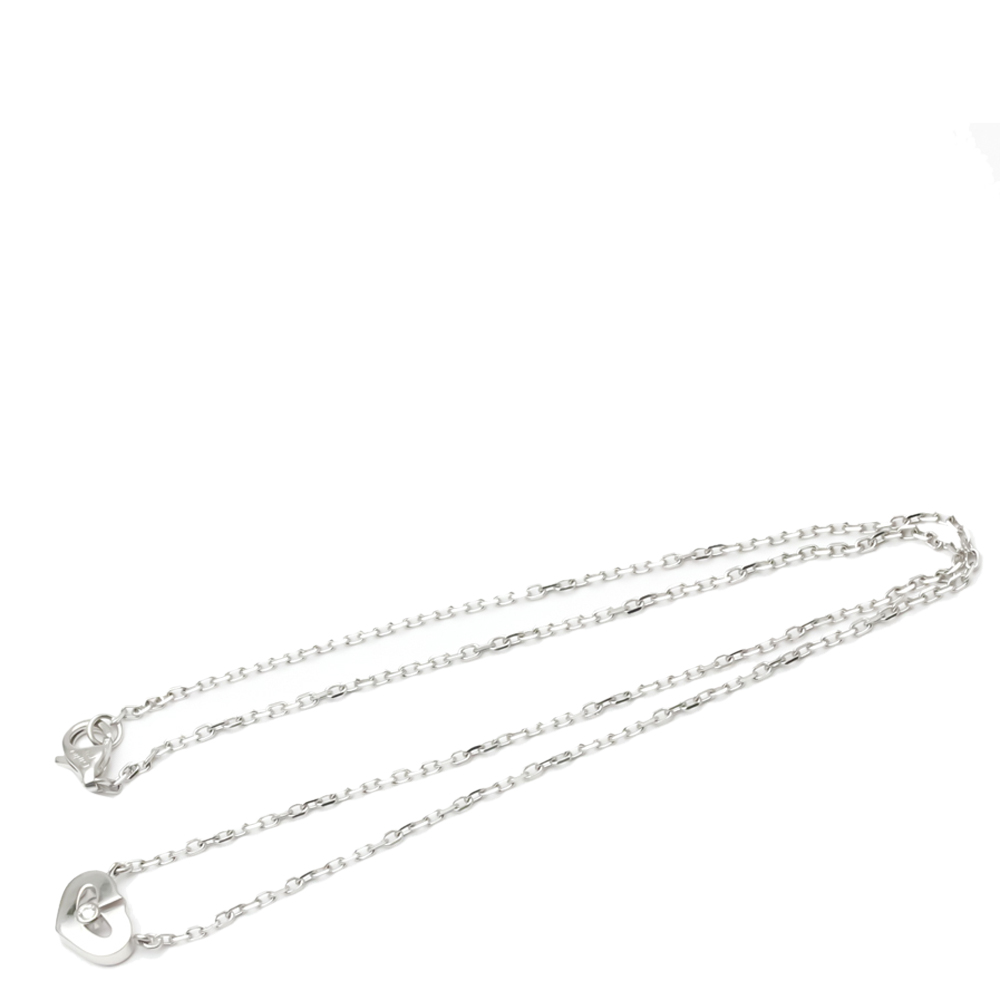 

Cartier C De Cartier 18K White Gold Diamond Necklace