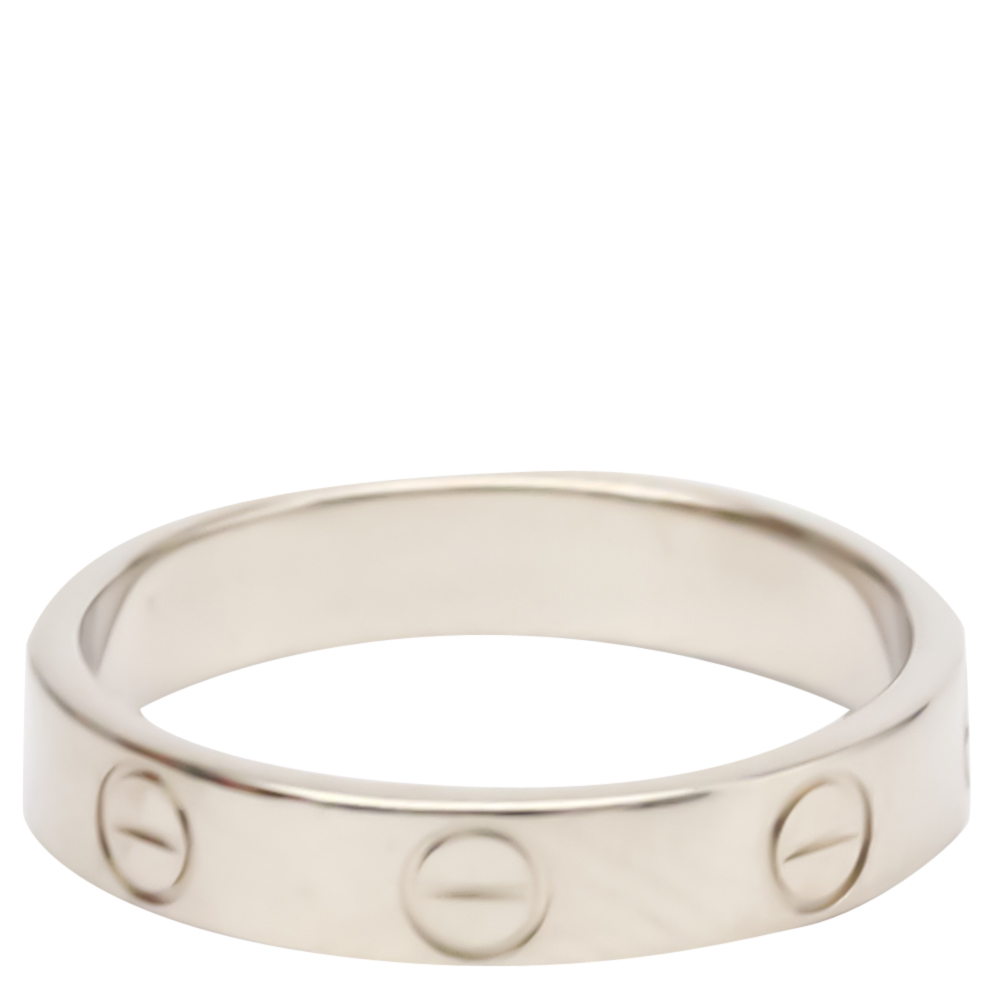 

Cartier Love 18K White Gold Ring Size EU