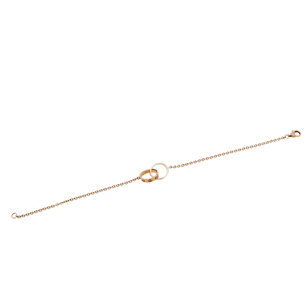 

Cartier Love Interlocking 2 Hoops 18K Rose Gold Bracelet