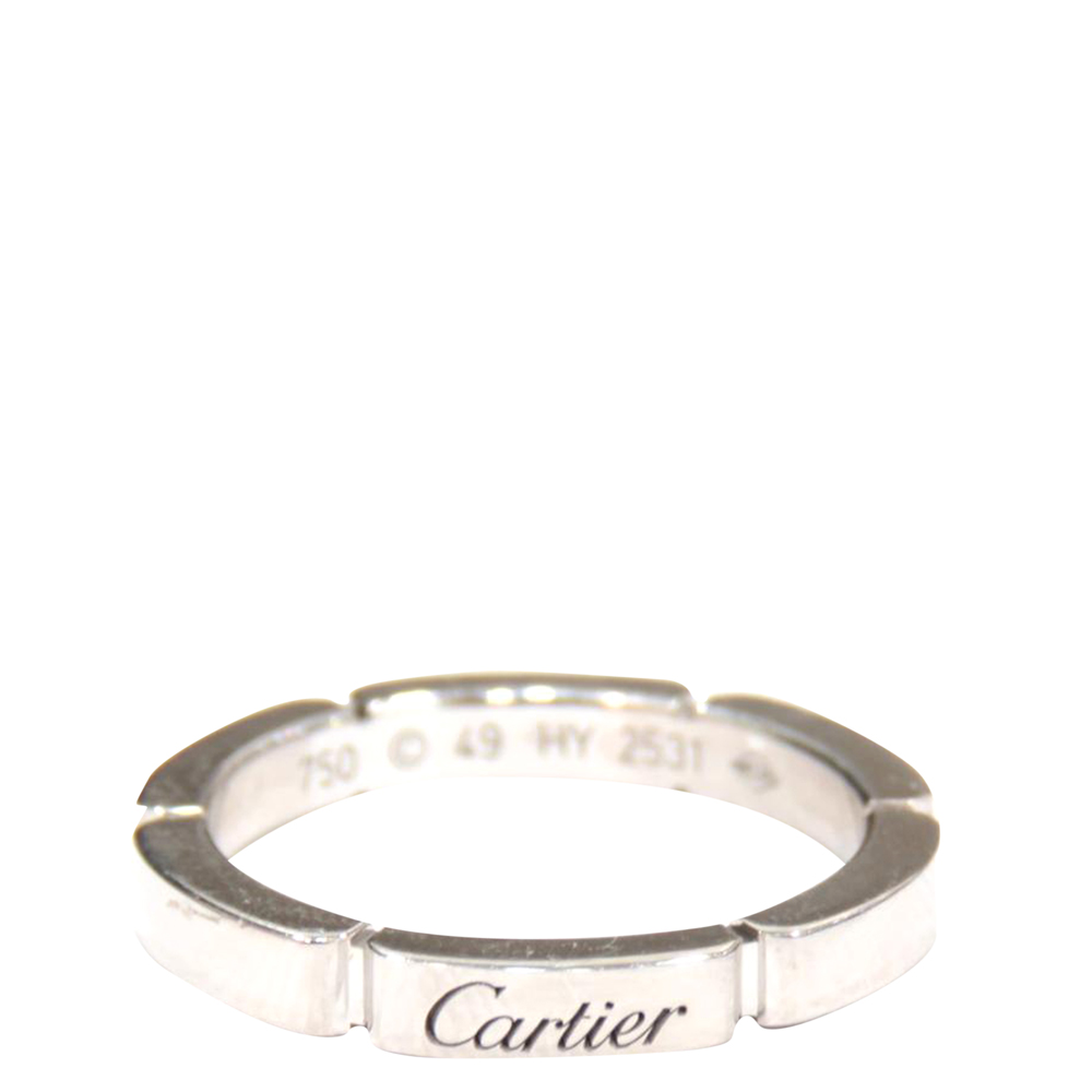 

Cartier Maillon Panthere 18K White Gold Ring Size EU