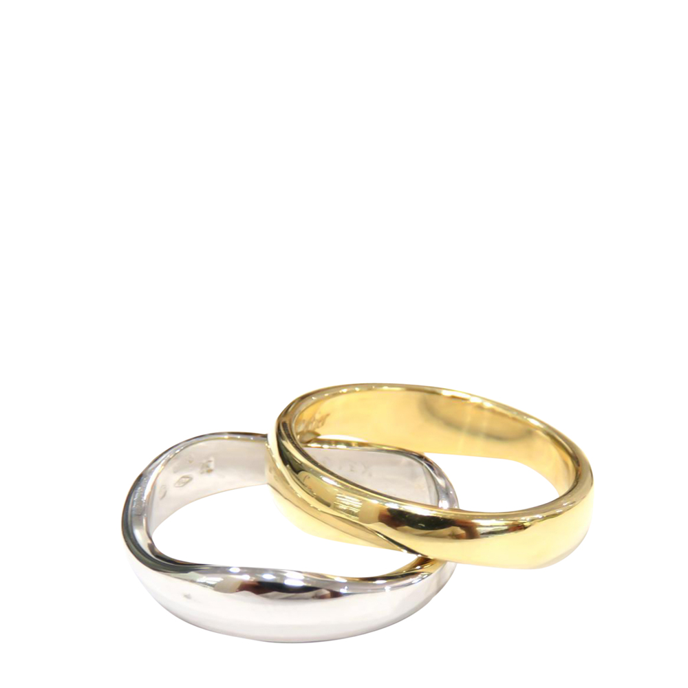 

Cartier Love Me 18K Yellow Gold 18K White Gold Ring Size EU