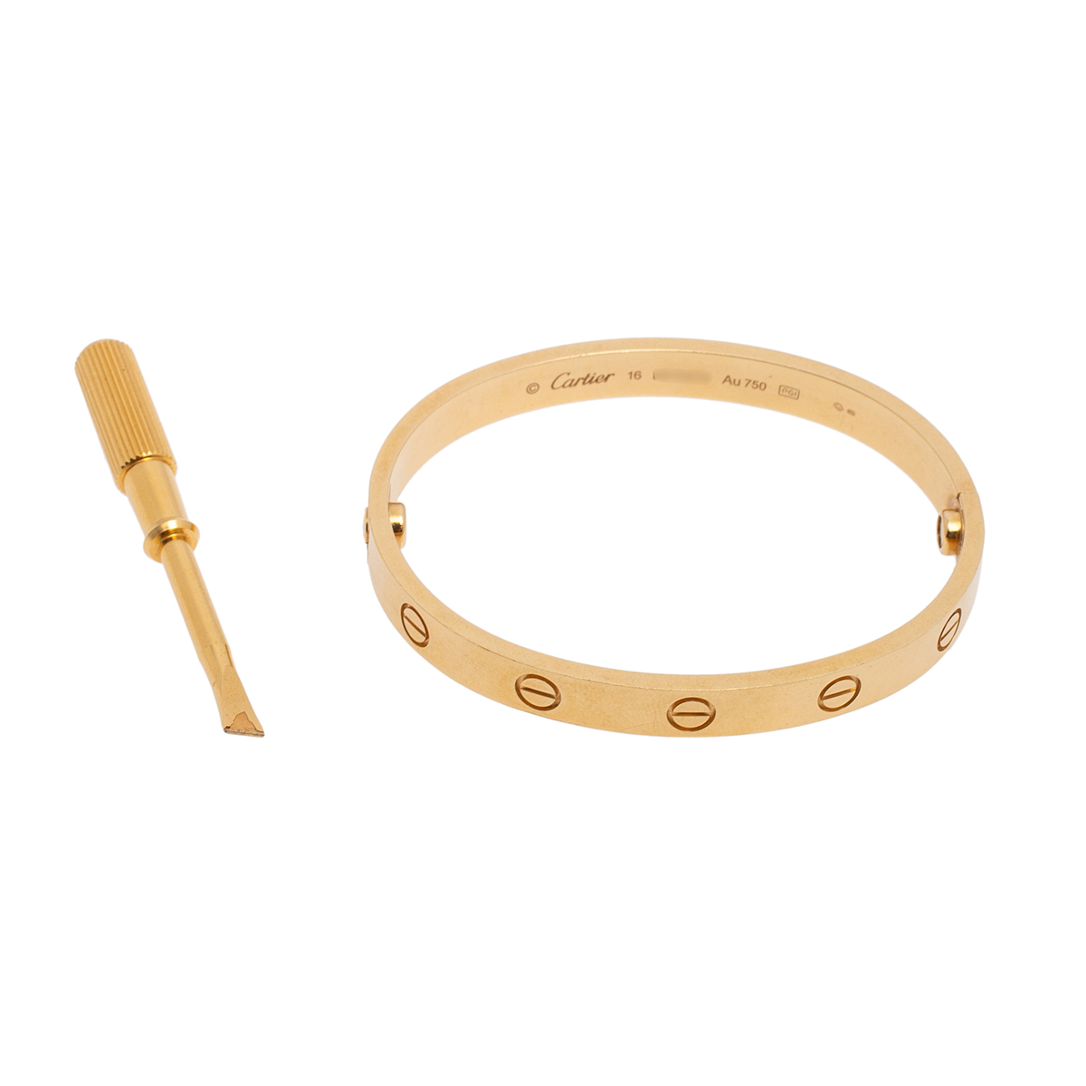 

Cartier Love 18K Yellow Gold Cuff Bracelet 16