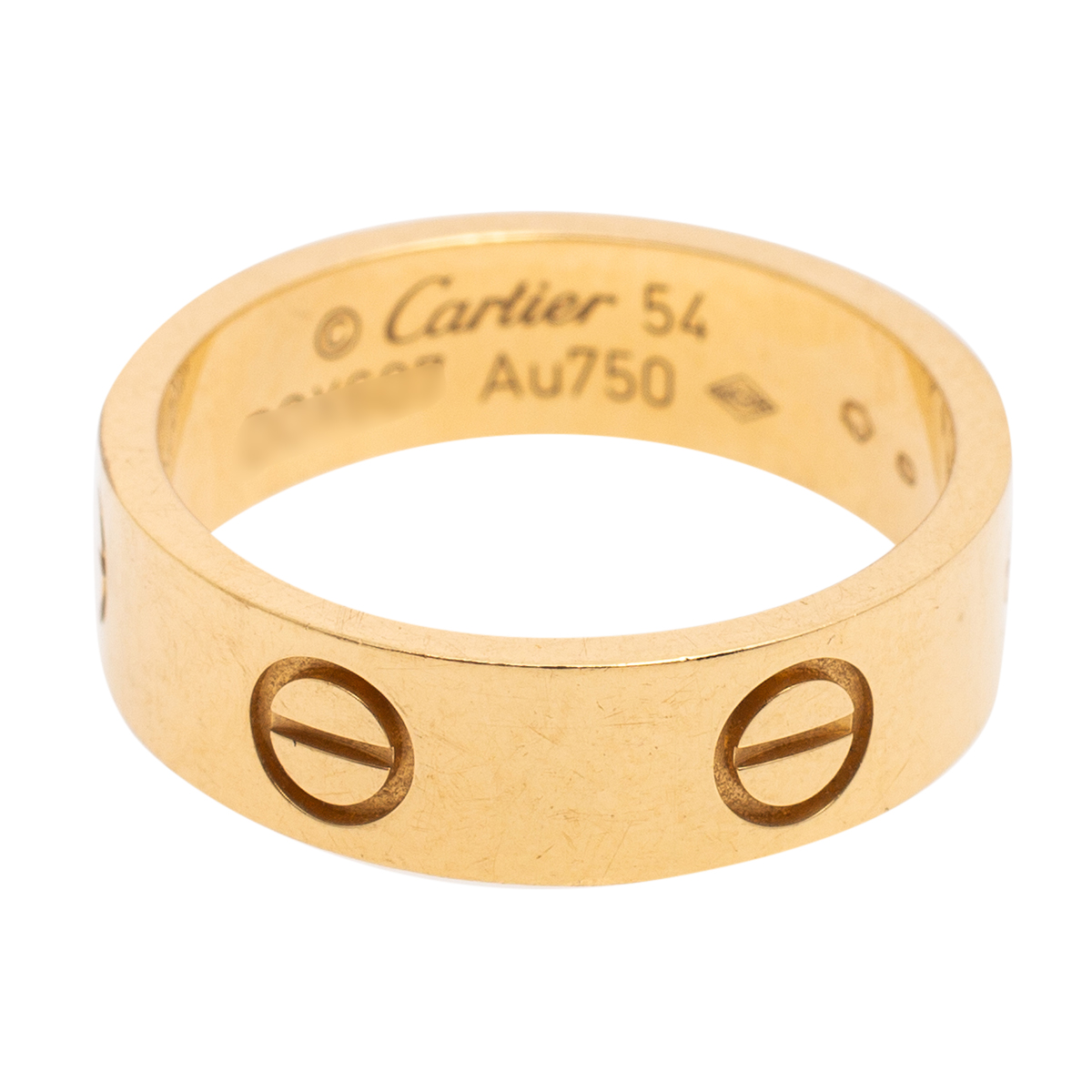 

Cartier Love 18k Rose Gold Band Ring Size
