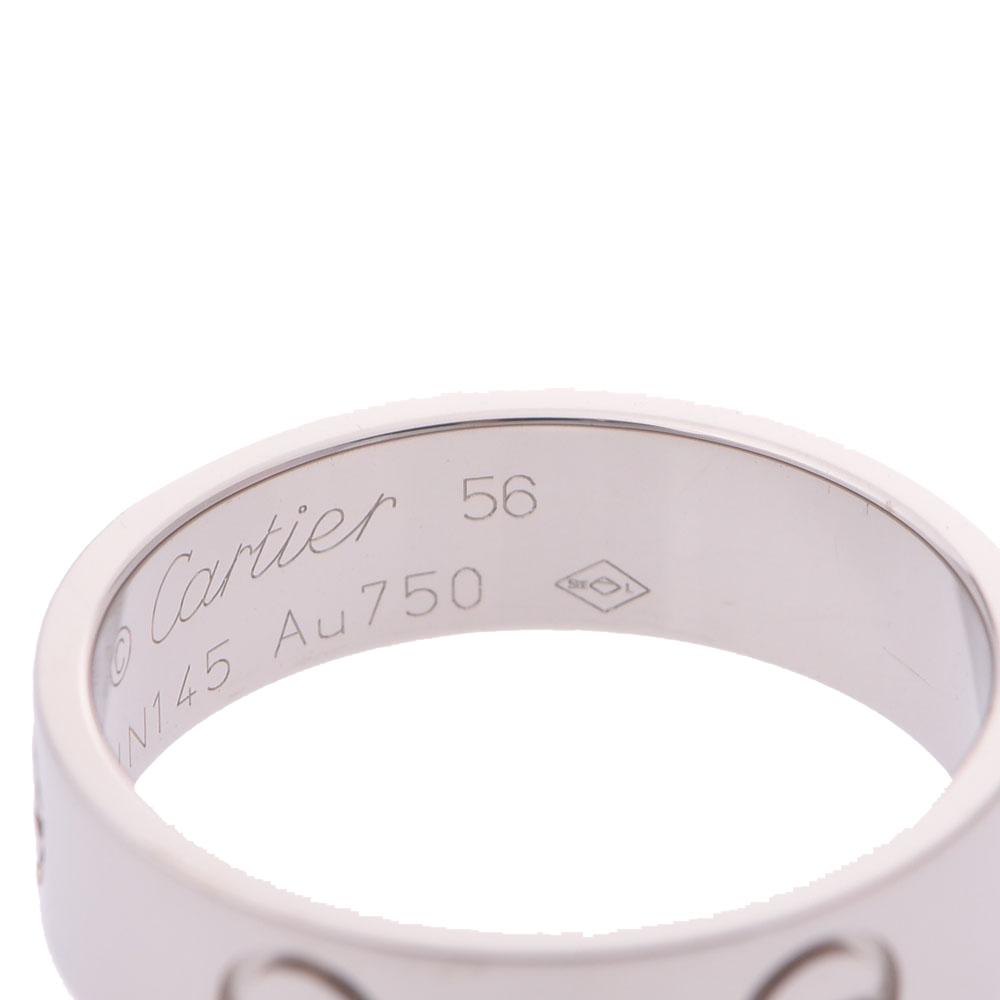 

Cartier Love 18K White Gold Ring EU, Silver
