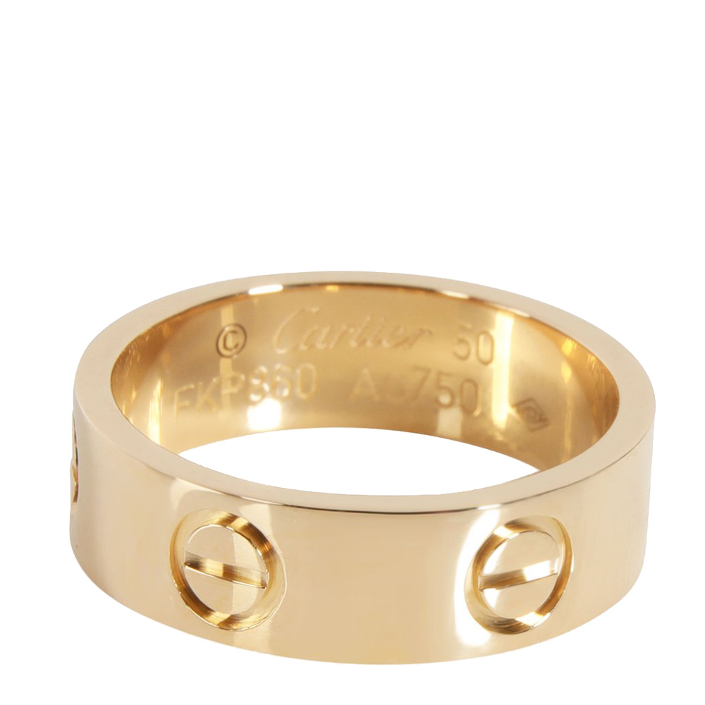 

Cartier Love 18K Yellow Gold Ring Size EU