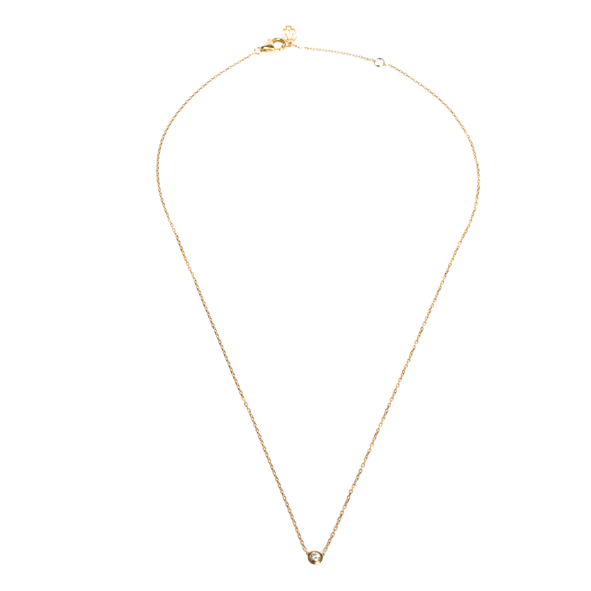

Cartier Diamants Légers Diamond 18K Yellow Gold Necklace