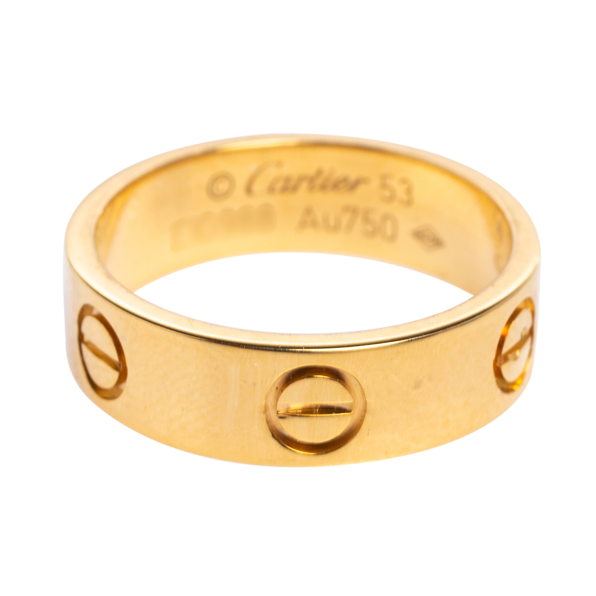 

Cartier Love 18K Yellow Gold Band Ring Size