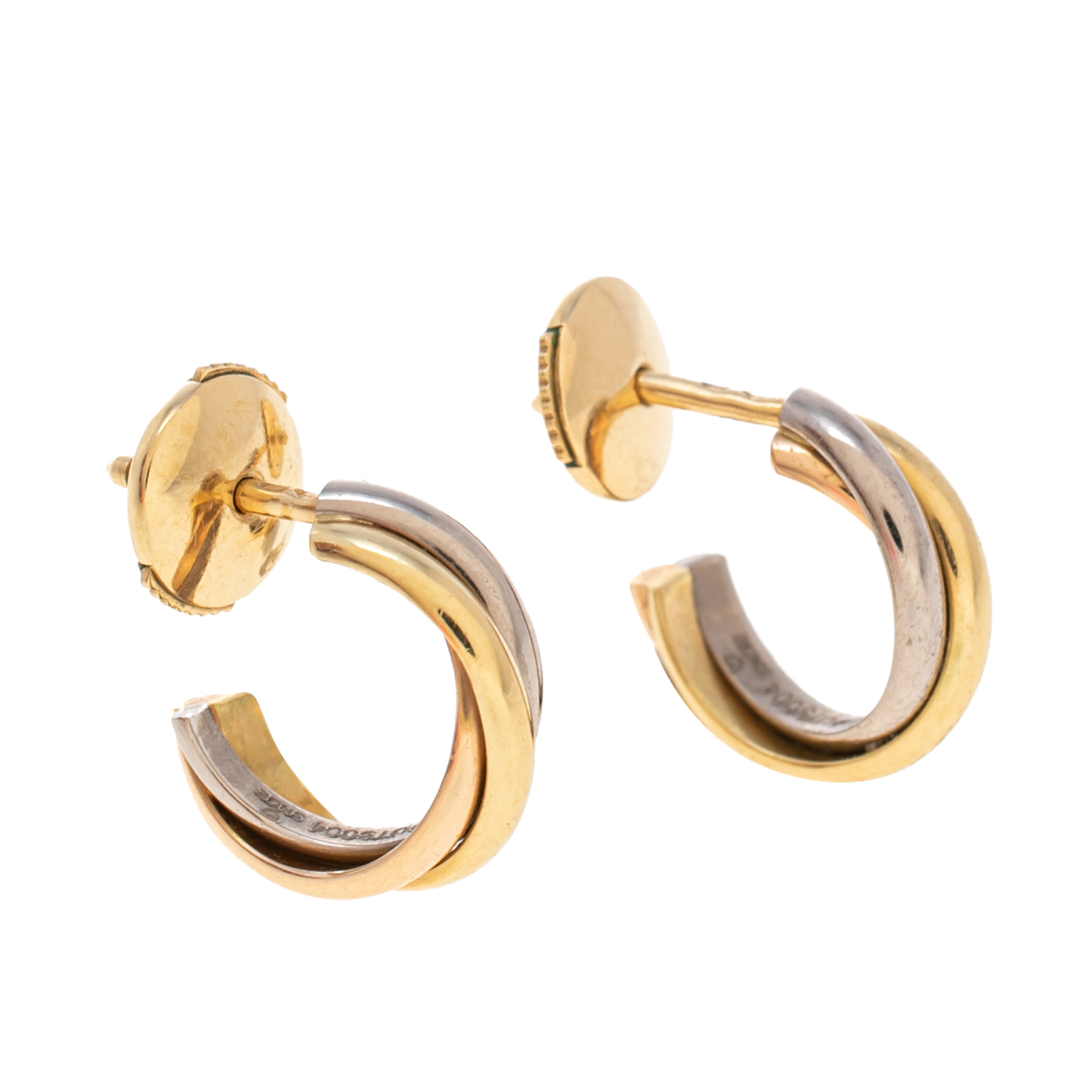 

Cartier Trinity de Cartier 18K Three Tone Gold Stud Earrings