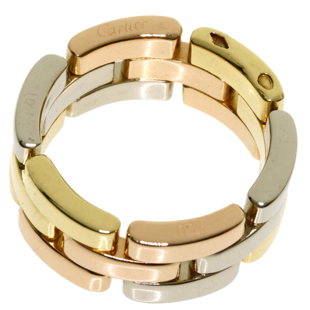 

Cartier Maillon Panthere 18K Yellow Gold,White Gold,Rose Gold Ring Size EU