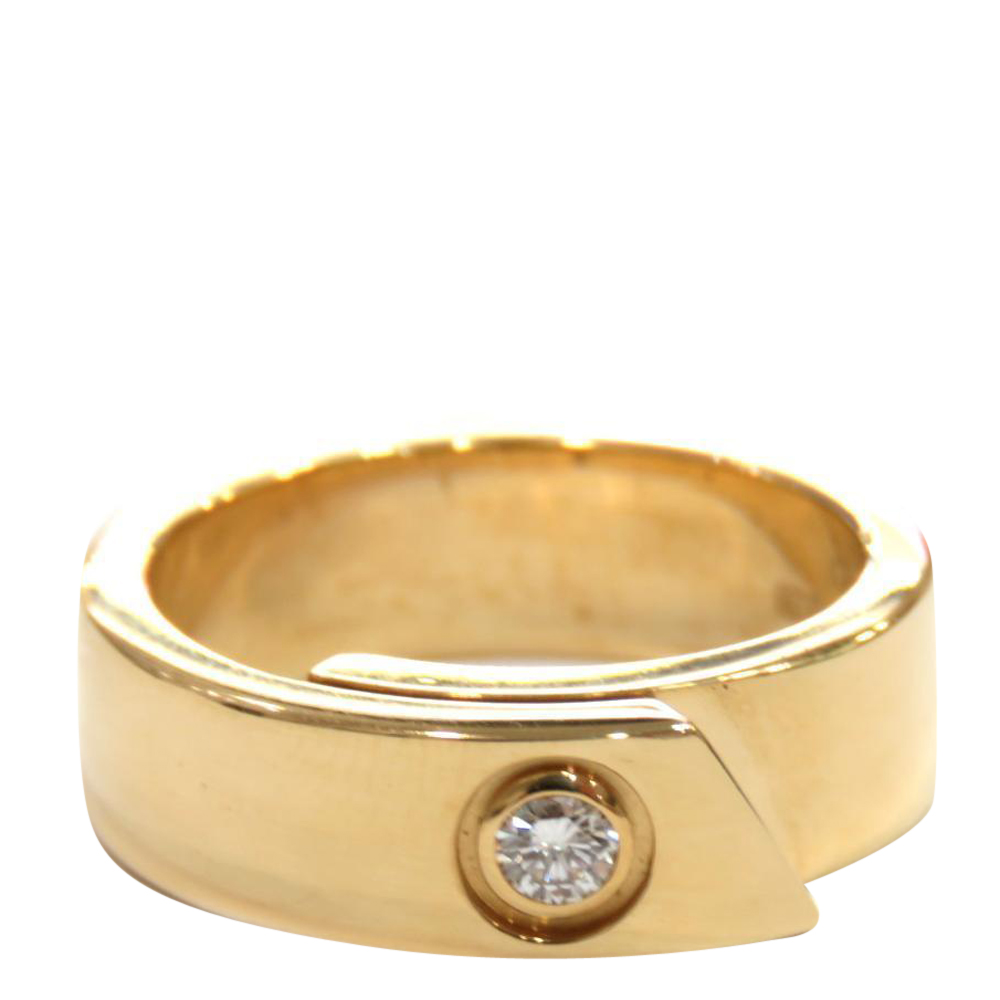 

Cartier 18K Yellow Gold, Diamond Ring Size EU