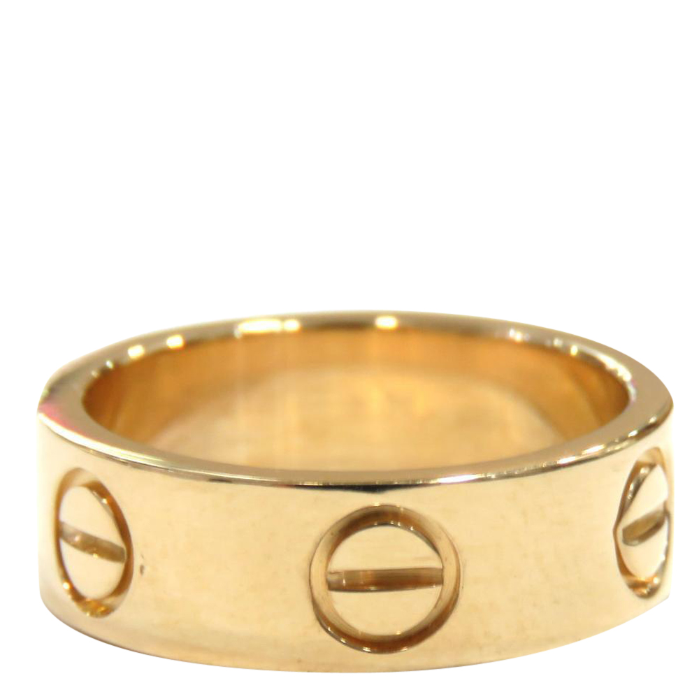 

Cartier Love 18K Yellow Gold Ring Size EU