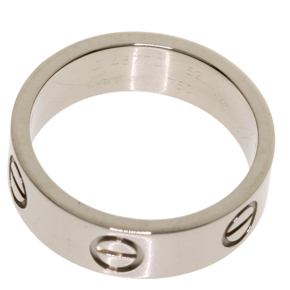 

Cartier Love 18K White Gold Ring Size EU