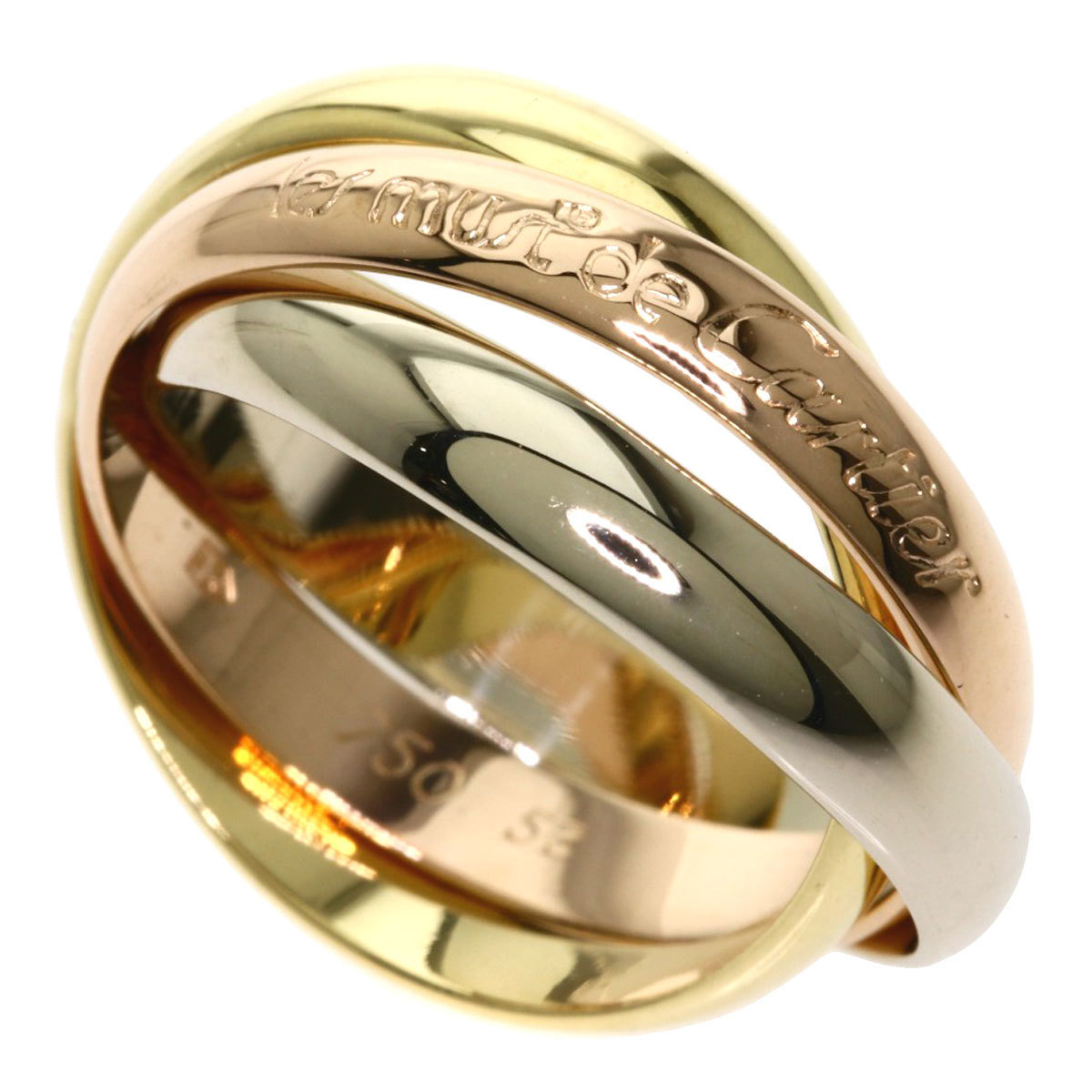 

Cartier Trinity 18K Yellow, Rose, White Gold Ring Size EU