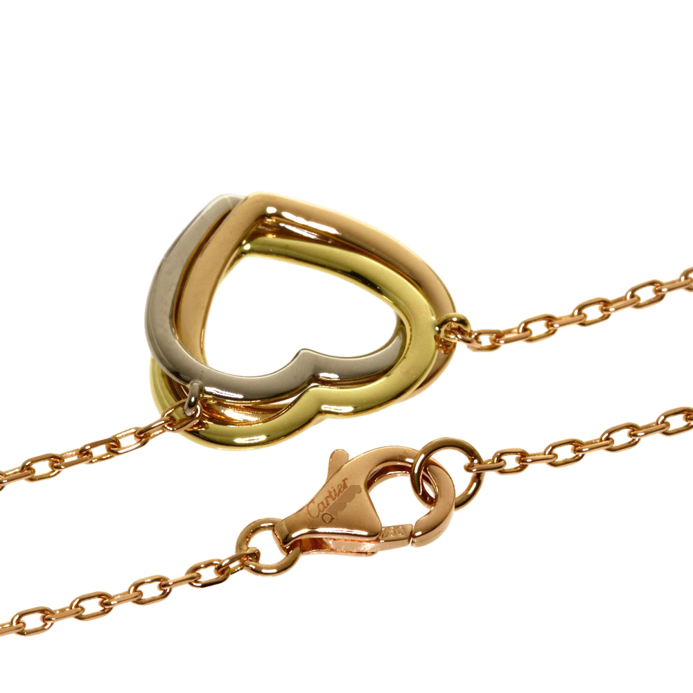 

Cartier Trinity 18K Yellow, Rose, White Gold Necklace