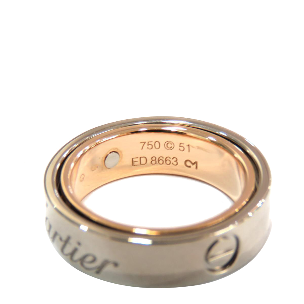 

Cartier Astro Secret Love 18K Rose Gold White Gold Ring EU