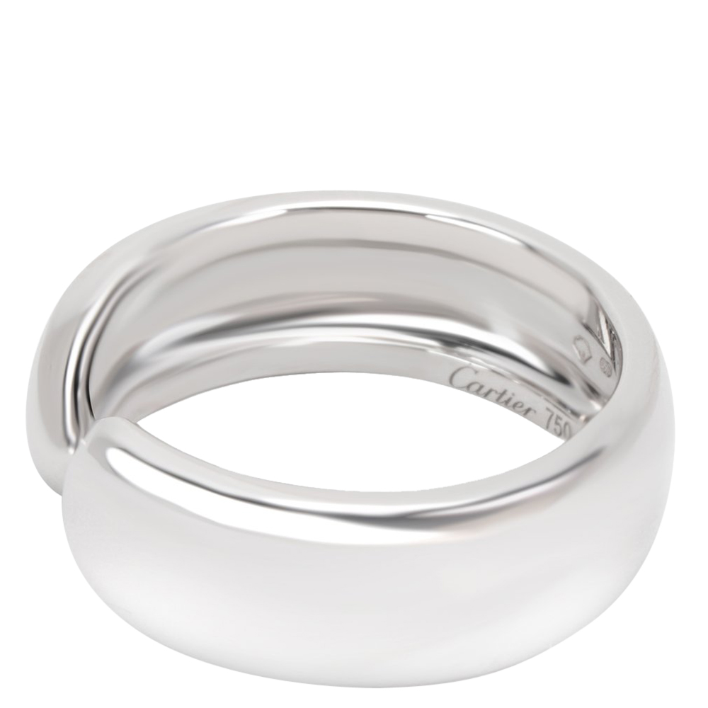 

Cartier C 18K White Gold Ring Size EU