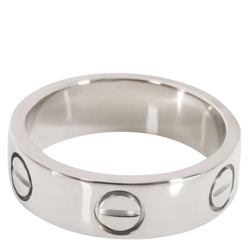 

Cartier Love 18K White Gold Ring Size EU