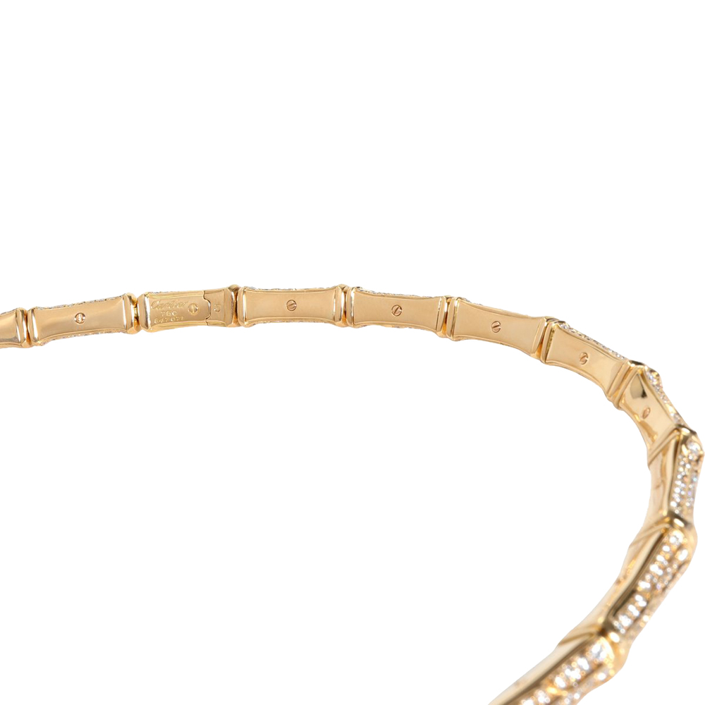 

Cartier Bamboo 18K Yellow Gold Diamond Necklace