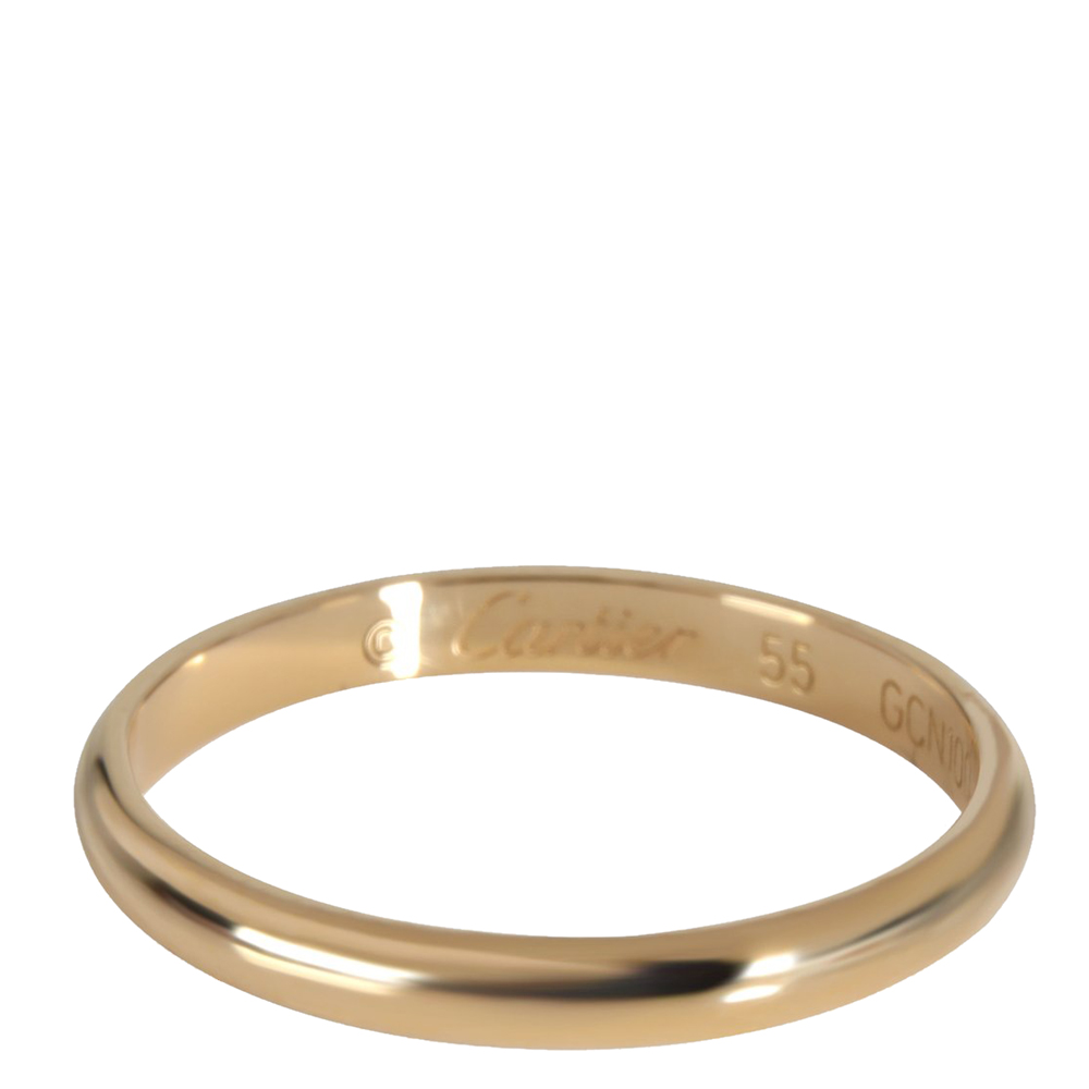 

Cartier 1895 18K Yellow Gold Wedding Band Ring Size EU