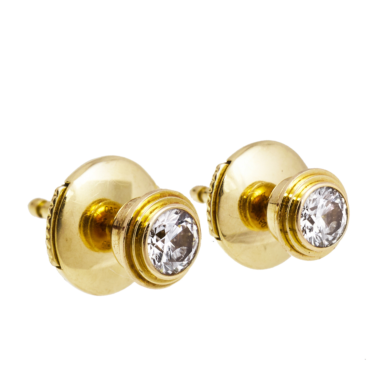 

Cartier Diamant Legers Diamond 18K Yellow Gold Stud Earrings