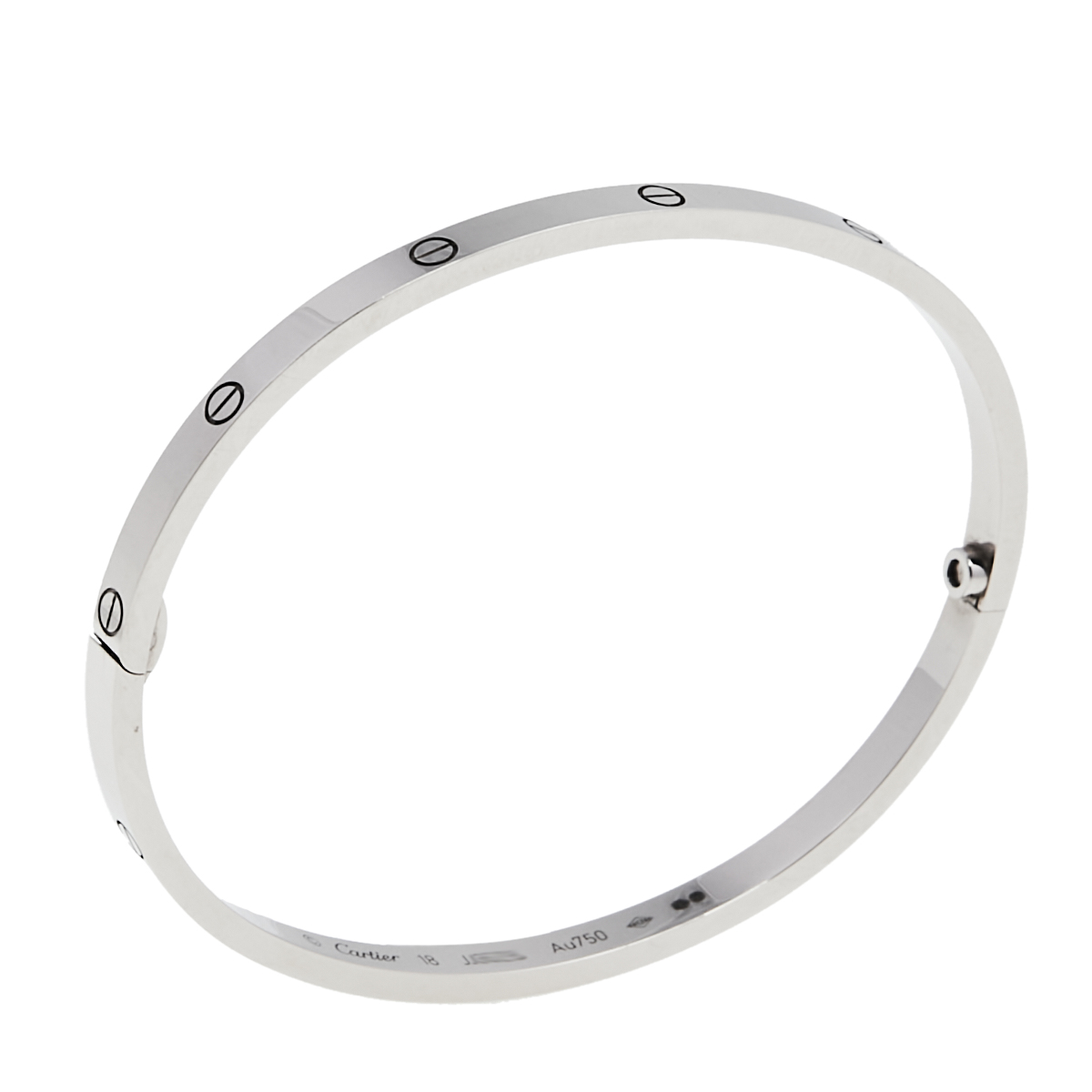 

Cartier Love 18K White Gold SM Narrow Bracelet 18