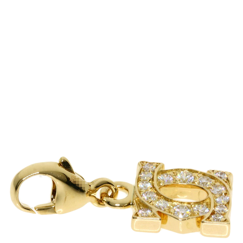 

Cartier Double C Baby 18K Yellow Gold Diamond Charms and Pendants