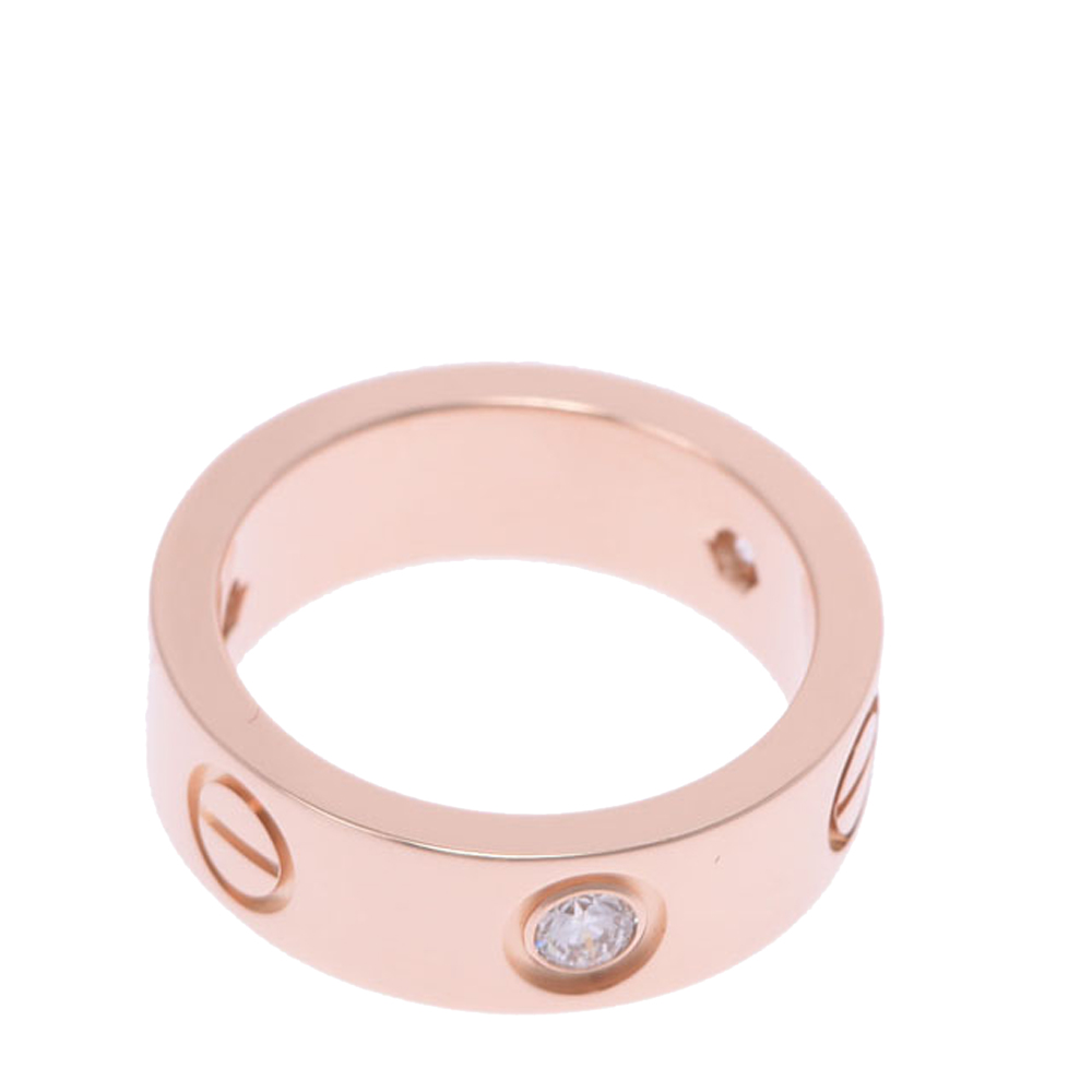 

Cartier Mini Love 18K Rose Gold Diamond Ring EU