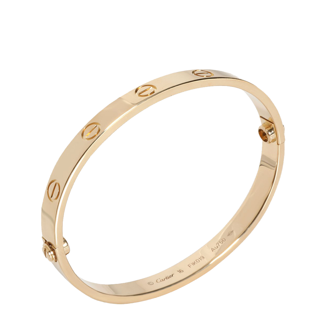 

Cartier Love 18K Yellow Gold Bracelet 16