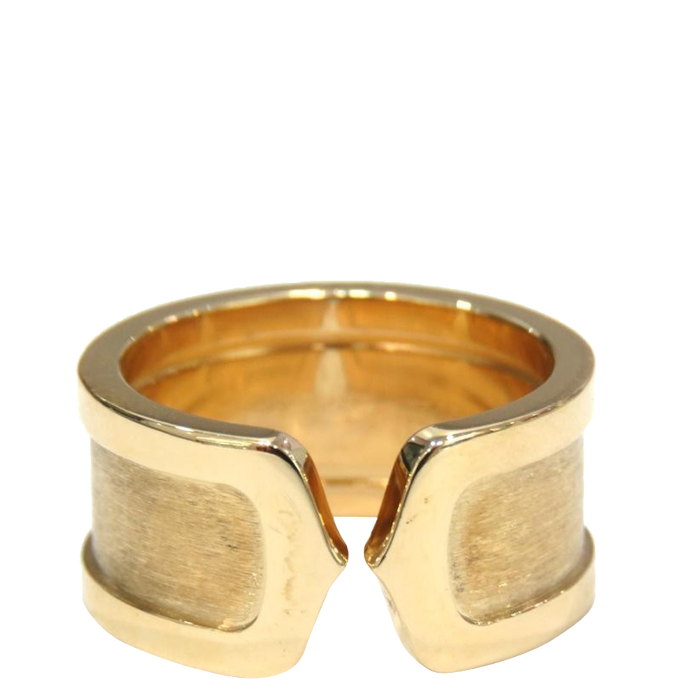 

Cartier Vintage Double C de 18K Yellow Gold Ring EU