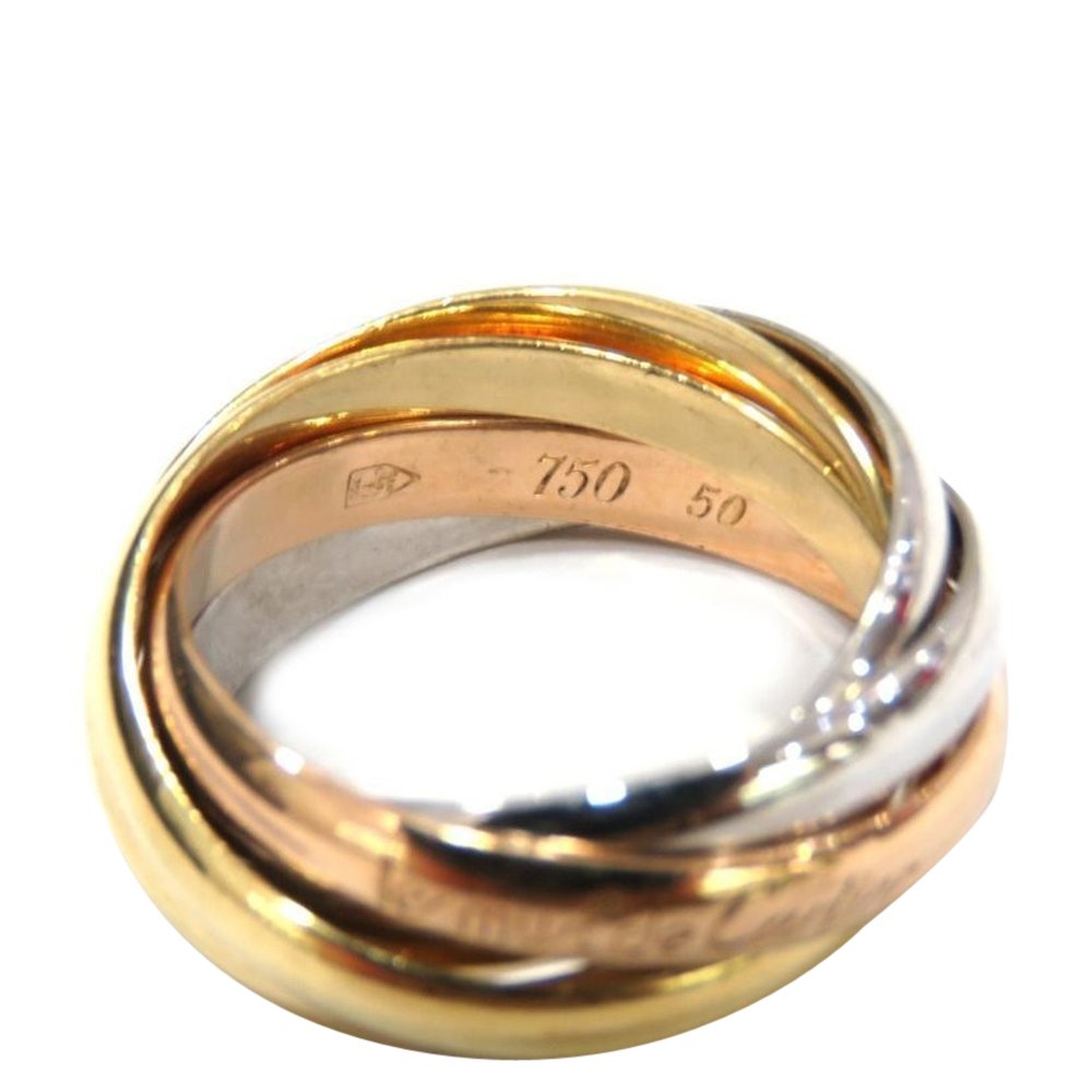 

Cartier Trinity 5 Band 18K Yellow, Rose, White Gold Ring EU
