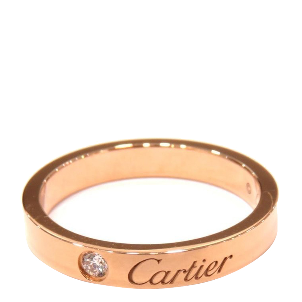 

Cartier C De Cartier 18K Rose Gold Diamond Ring EU