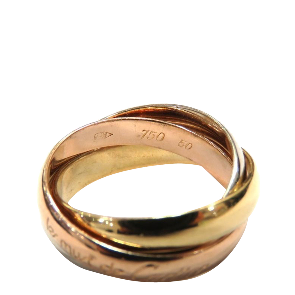 

Cartier Trinity 18K Yellow, Rose, White Gold Ring EU