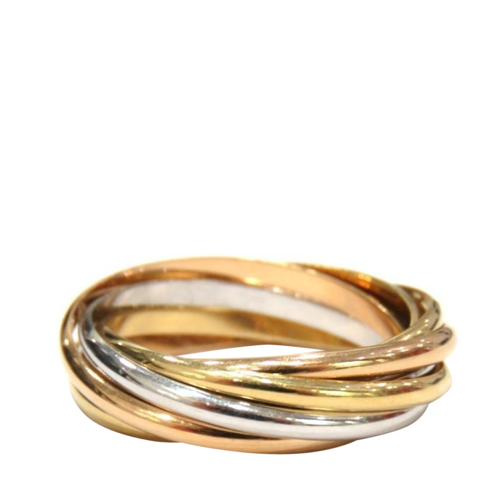 

Cartier Trinity 7 Band 18K Yellow, Rose, White Gold Ring EU