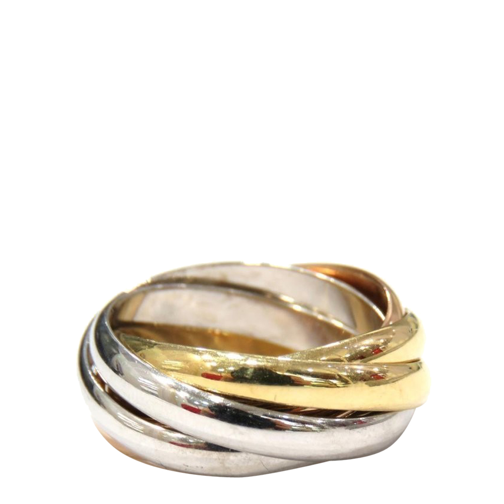 

Cartier Trinity 5 Band 18K Yellow, Rose, White Gold Ring EU