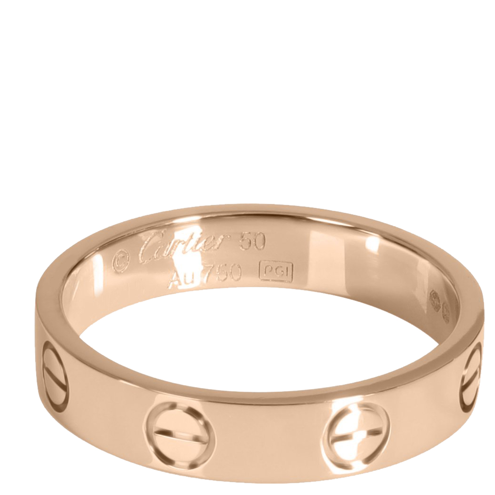 

Cartier Love 18K Rose Gold Ring Size EU