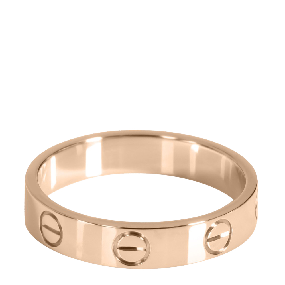 

Cartier Love 18K Rose Gold Wedding Band Ring Size EU