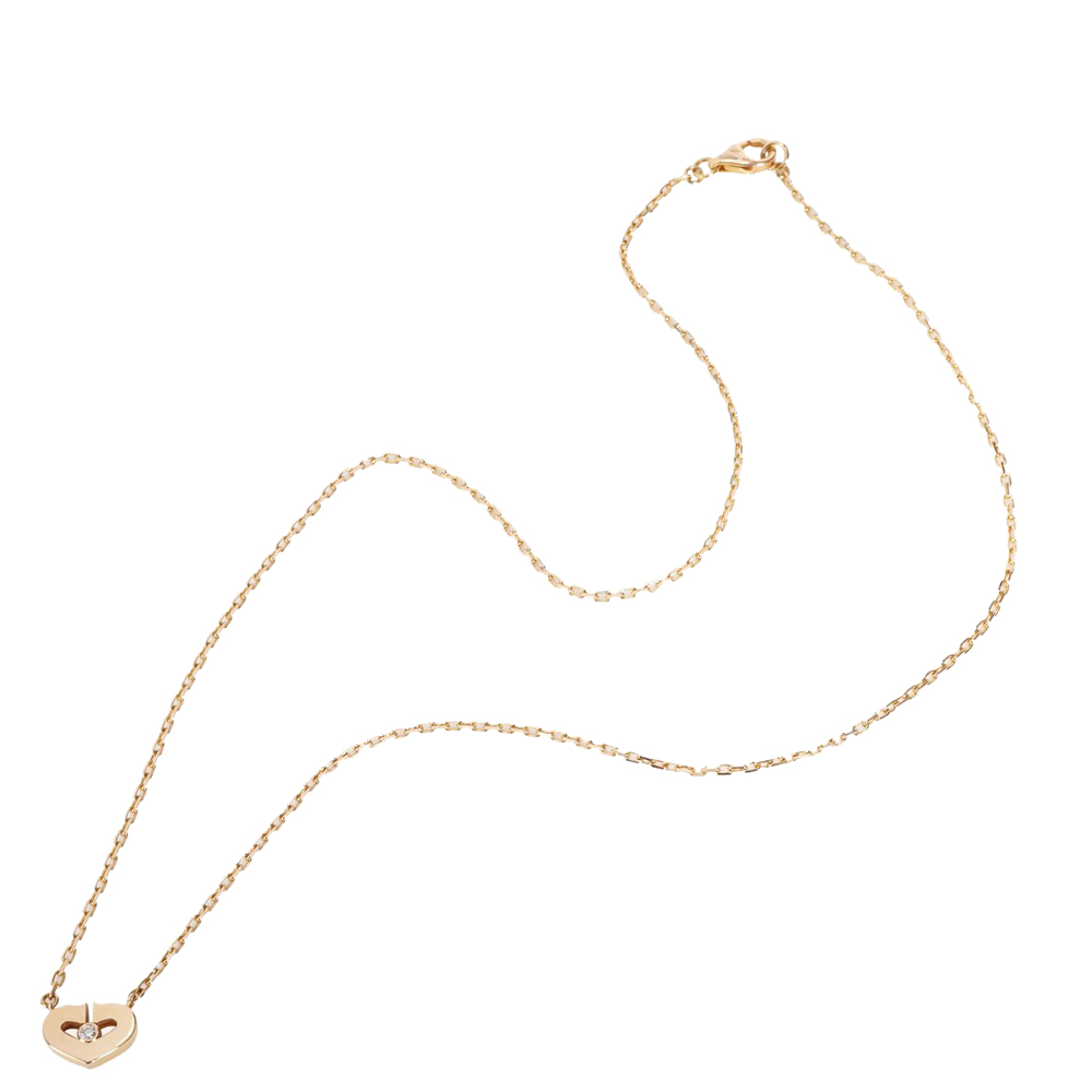 

Cartier Hearts & Symbols 18K Rose Gold Diamond Necklace