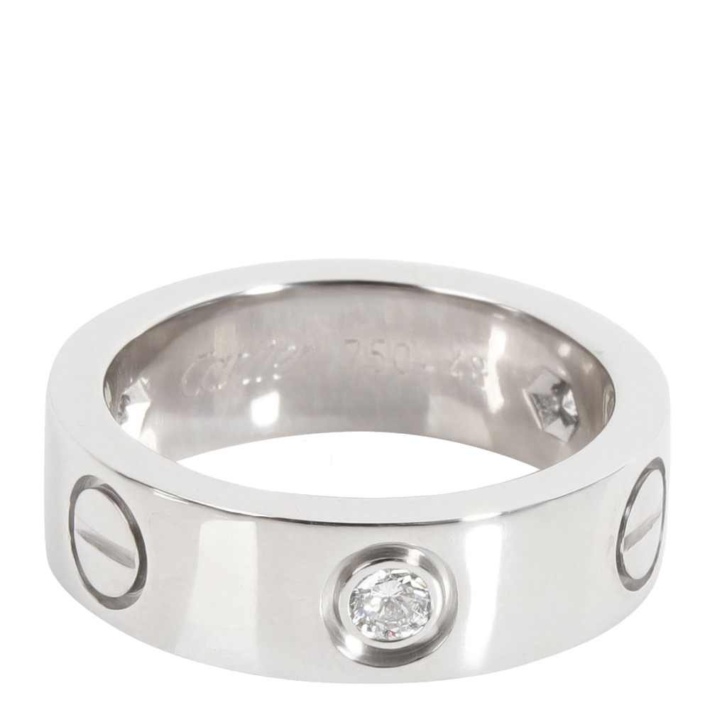 

Cartier Love 18K White Gold Diamond Ring EU
