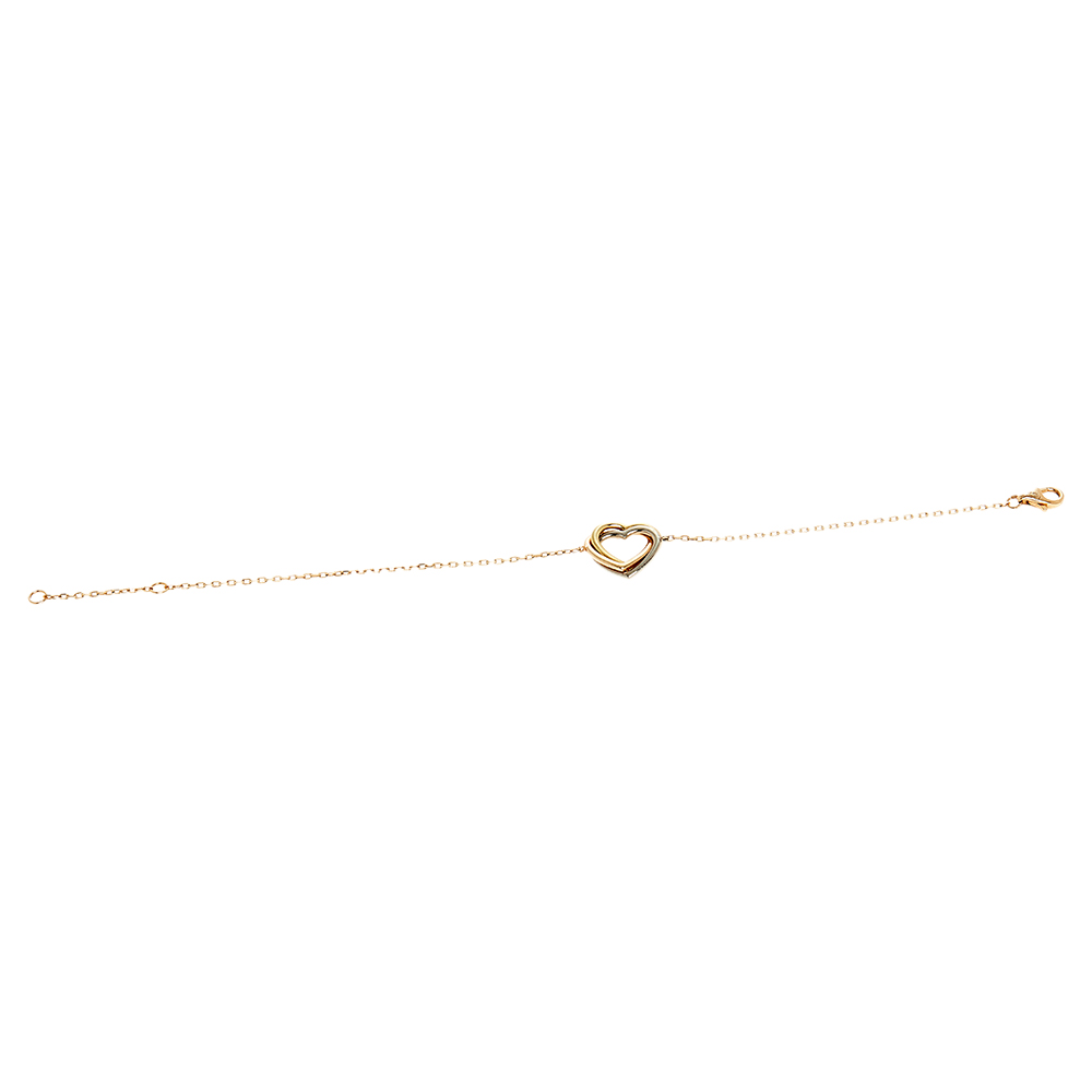 

Cartier Trinity de Cartier Heart 18k Three Tone Gold Bracelet