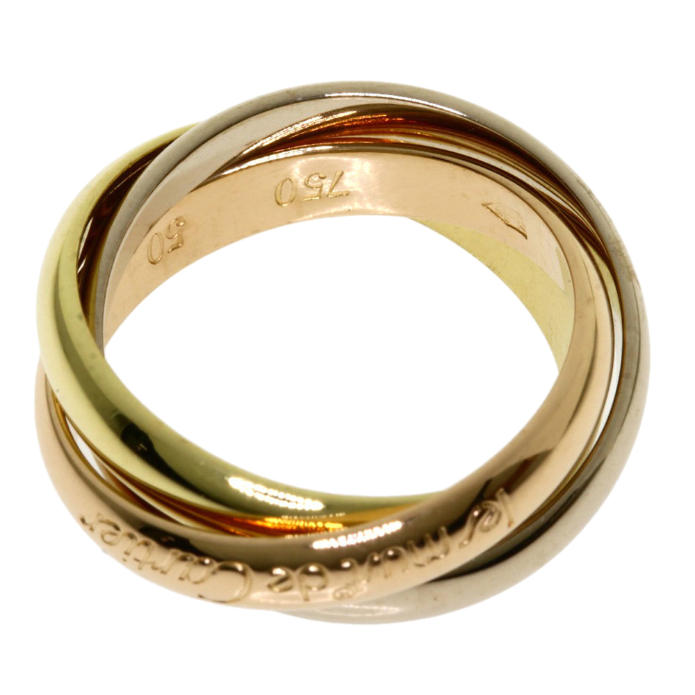 

Cartier Les Must de Cartier Trinity 18K Yellow, Rose and White Gold Ring EU