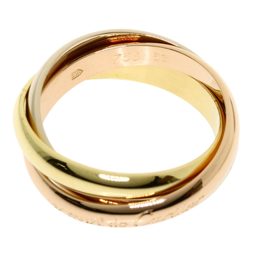 

Cartier Les Must de Cartier Trinity 18K Yellow, Rose and White Gold Ring EU