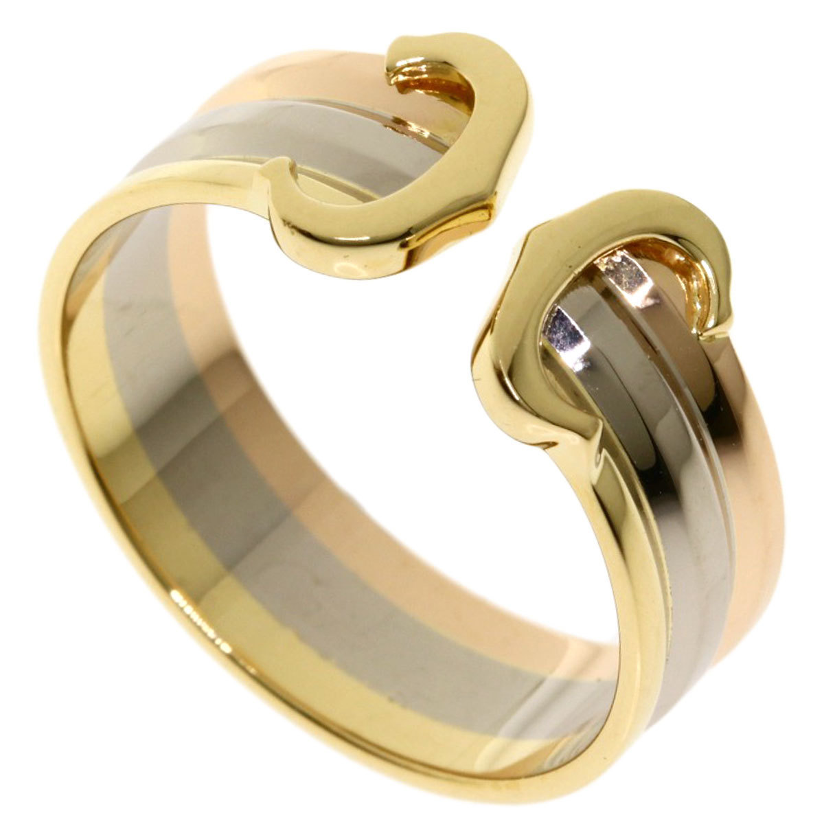

Cartier C De Cartier 18K Yellow, Rose and White Gold Ring EU