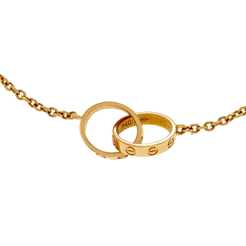 

Cartier Love Interlocking 2 Hoops 18K Yellow Gold Bracelet